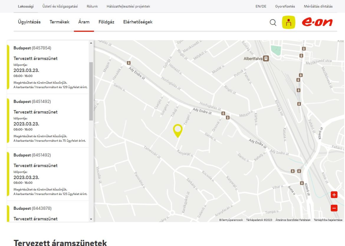 áramszünet,22, 2023.03.23.
