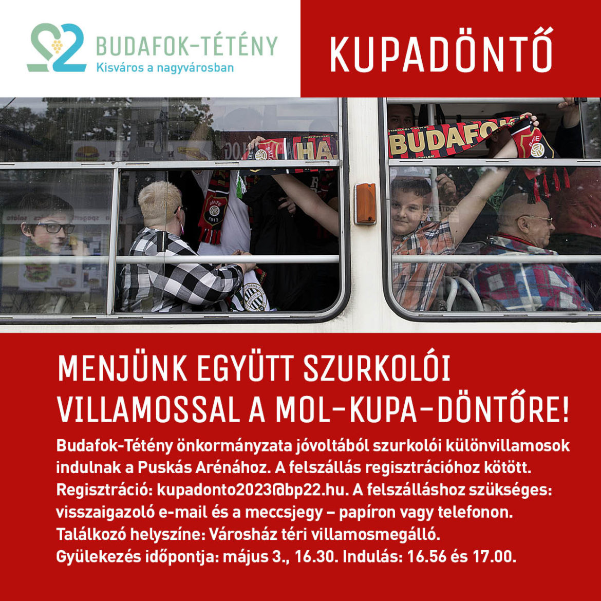 szurkolói villamos,budafok,kupadöntő,fb