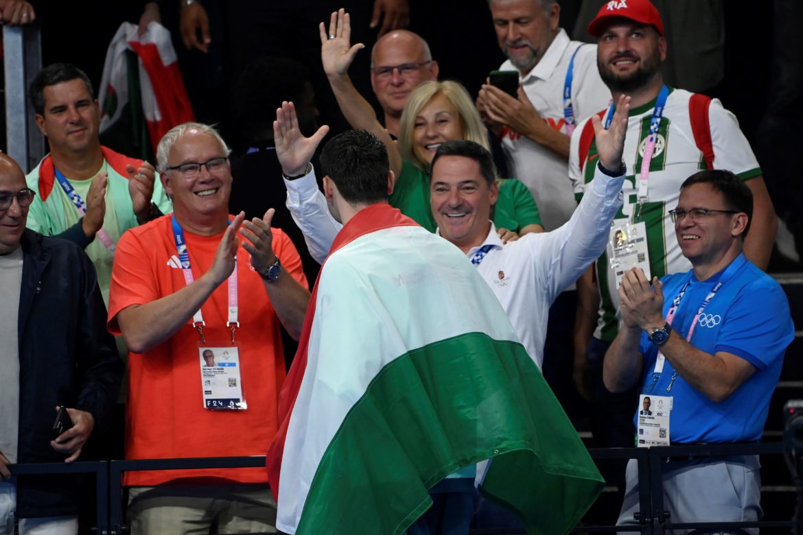 olimpia_Párizs_Milák_100m pillangó_arany_olimpiai bajnok2_mti_Kovács Tamás