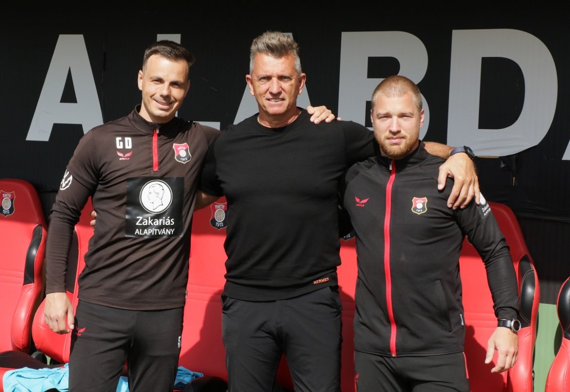 22_budafoki mte_ Mészöly Géza vezetőedző, Göblyös Dávid erőnléti edző, Lengyel Patrik segédedző_fb